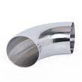 thumbnail image 6 of FETCOI 4Pcs Weld Elbow Pipe Stainless Steel 102mm Sanitary Fitting Weld Elbow Pipe Silvery for Refitting Exhaust Elbow Stair Handrail etc, 6 of 11