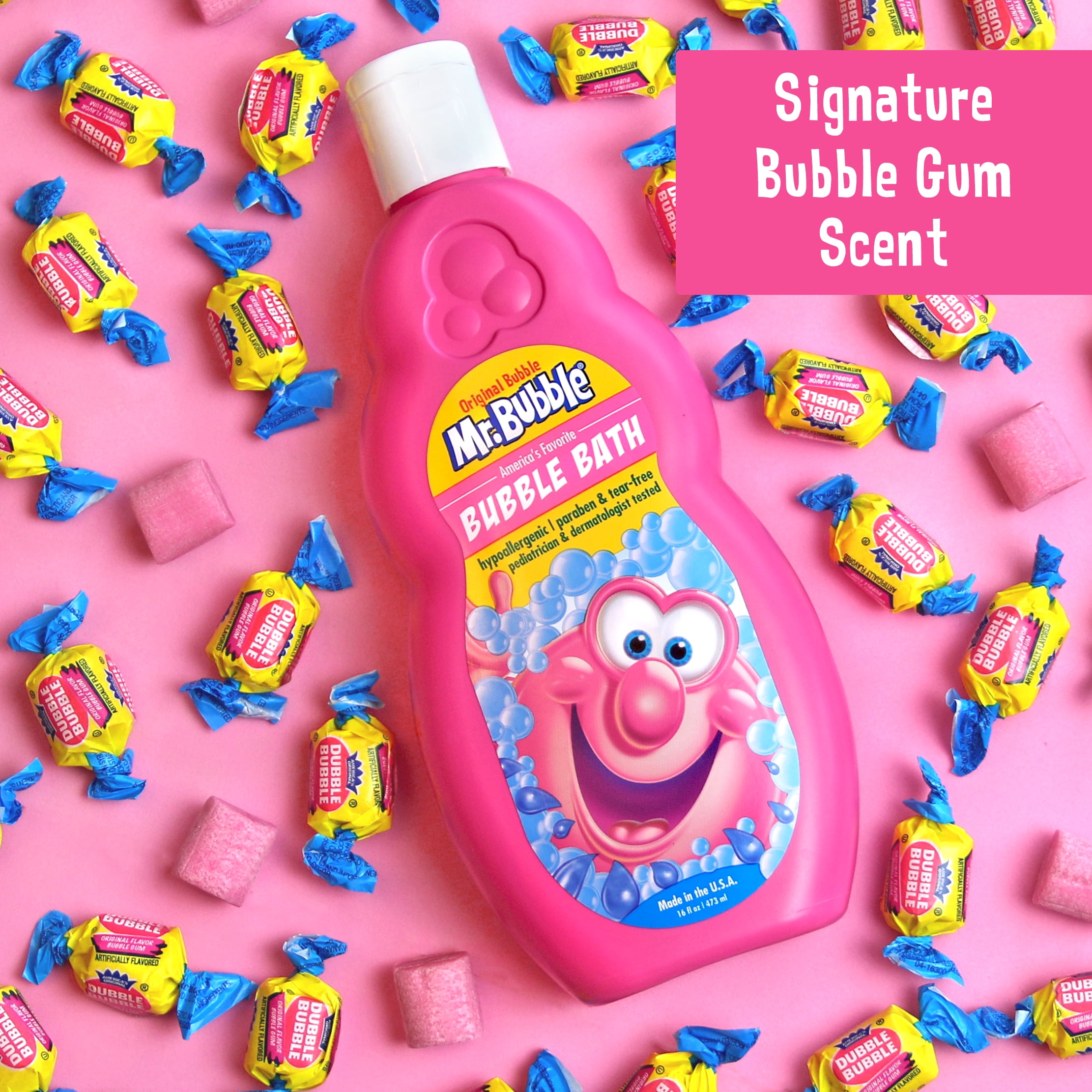 Mr. Bubble Original Bubble Bath, Classic Bubble Gum Scent, 16 oz, 2 Pack