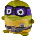 thumbnail image 2 of Mattel Teenage Mutant Ninja Turtles: Mutant Mayhem Plush Toys Cuutopia, 10 Inch Rounded Donatello Kawaii-Style Plush, Purple Masked Donnie Collectible, 2 of 5