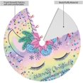 thumbnail image 3 of Easter Eggs Colorful Flowers 36 Inch Christmas Tree Skirt Round Winter Snow Suitable for Christmas Xmas Halloween Holiday Party Decor Decoration Occasion, 3 of 6