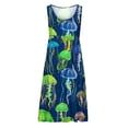 thumbnail image 5 of Giftesty Summer Dresses for Women Womens Fashion Holiday Summer Casual Printing Sleeveless Party Beach Loose Dress, 5 of 5