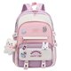 thumbnail image 2 of Mochila de nailon con múltiples bolsillos y colgante de oso para mujer, bolso escolar para estudiantes de secundaria, mochila para portátil para niña Fivean unisex, 2 of 2