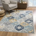 thumbnail image 4 of Rug Branch Contemporary Mid-Century Modern  Blue Grey Indoor Area Rug - 6x9, 4 of 8