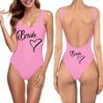 thumbnail image 1 of MKLEKYY Traje De Baño Mujer Women Fashion Letter Print Piece Swimsuit Sexy Bikini Swimwear Bathing Sleeveless Backless Swimsuit 1509, 1 of 4