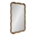 thumbnail image 3 of Uniek Kate And Laurel Hatherleigh Scalloped Mirror, 38"H x 23-1/2"W x 1-3/4"D, Rustic Brown, 3 of 5