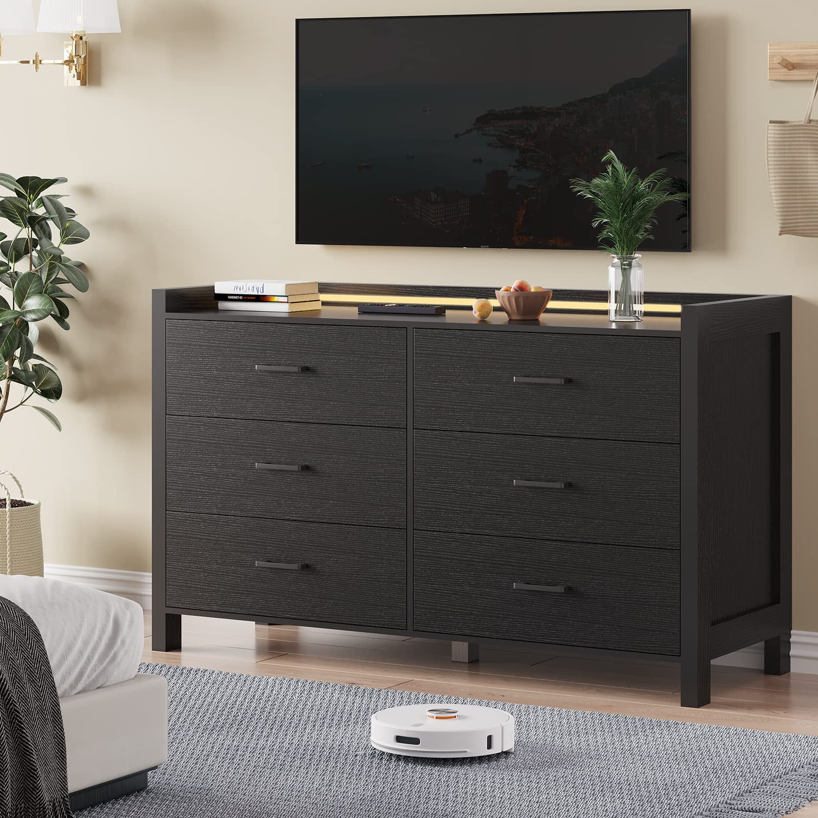 Lupe 6 drawer double dresser deals