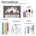 thumbnail image 3 of Rocae Not All Who Wander Are Lost4 for Cosmetic Bags for Women Paper Reusable Cosmetic Bag Travel Toiletry Organizer Capacity Multipurpose Zipper Pouch, 3 of 8