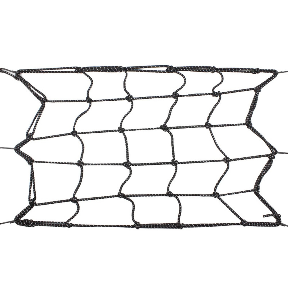 Motorcycle Bike Hold Down Helmet Cargo Reflective Luggage Mesh Net 40