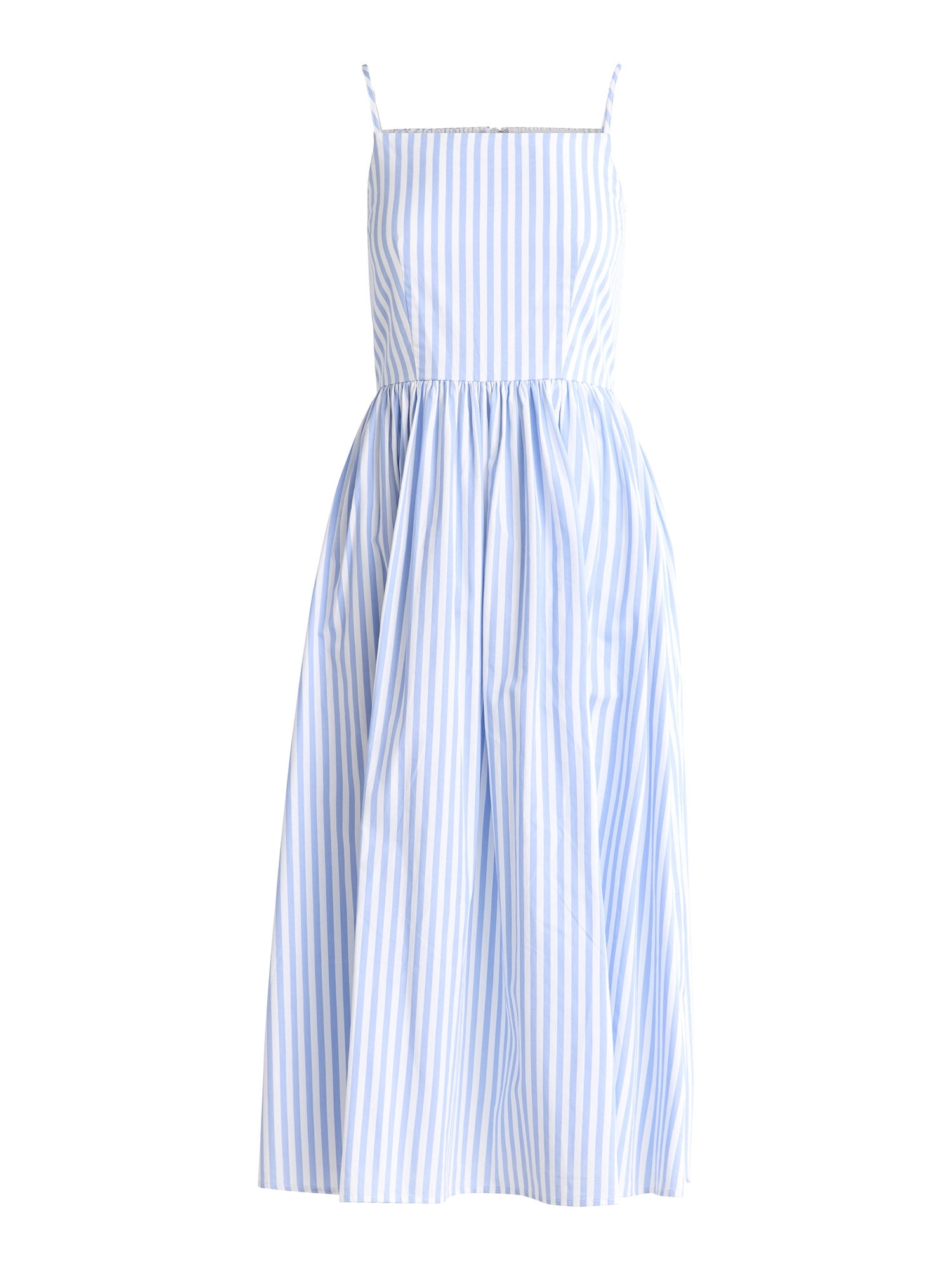 Free Assembly Women's Sleeveless Square Neck Midi Dress, Sizes XS-XXL