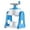 Blue, variant on yuksok Ice Snow Cone Maker Ice Shaver Hand Crank Shaved Ice Maker Household Ice Breaker Blue