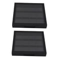 thumbnail image 4 of KAKOWELY 2Pcs Black Plastic Square Cosmetics Storage Cases Lipstick Organizer Case for Eyeshadow Palette Holder, 4 of 8