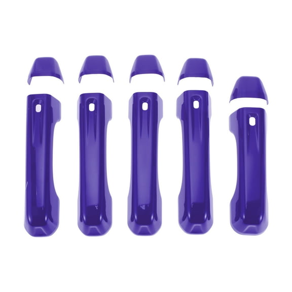 Unique Bargains Door Handle Cover Trim for Jeep Wrangler JL JLU 2018-2021 Durable Tailgate Handle Cover Purple 1 Set