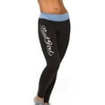 thumbnail image 3 of Bad Girl Logo Long Fitness Tights - XS - Black/Blue Marl, 3 of 3