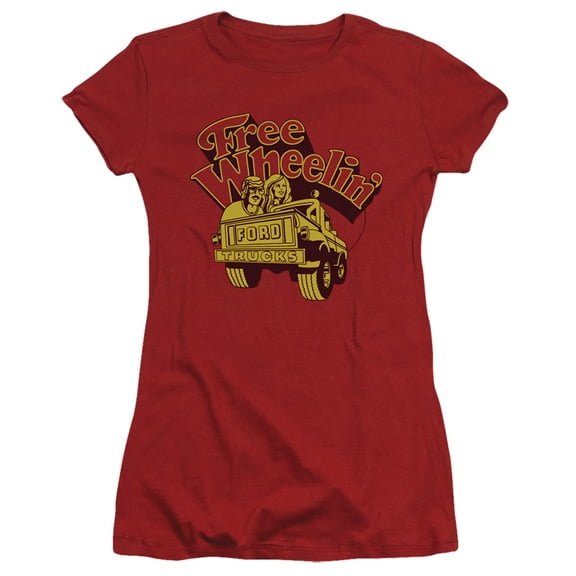 Ford Trucks Free Wheelin S/S Junior Women's T-Shirt Sheer Cardinal