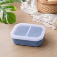 thumbnail image 4 of Pet Food Container, Blue Silicone Two Compartment Travel Storage, 4 of 7