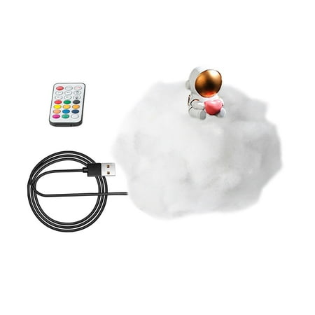 

Asdomo Colorful Clouds Astronaut Lamp Led Night Light With Rainbow Effect For Kids Adults Gift For Bedroom Birthdays Valentine S Day