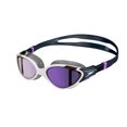 thumbnail image 1 of Speedo Women's Biofuse 2.0 Mirrored Swim Goggles - White/Navy, One Size, 1 of 4