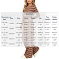 thumbnail image 4 of UKHCCC Girls 2 Piece Outfit, Striped Long Sleeve Crop Top and Wide Leg Pants Set with Drawstring Waist, Fall Winter Clothes Ages 7-15, 4 of 9