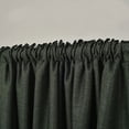 thumbnail image 4 of 3S Brother's Home Decorative Dark Green Curtains 100" Wide Extra Long Luxury Colors Linen Look Custom Made 5-25 Feet Made in Turkey Hang Back Tab & Rod Pocket Single Panel Home Décor (100"Wx240"L), 4 of 6