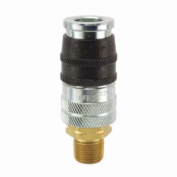 Parker Coupler Body,Steel,MNPT,1/4 In. Pipe EZ-251-4MP