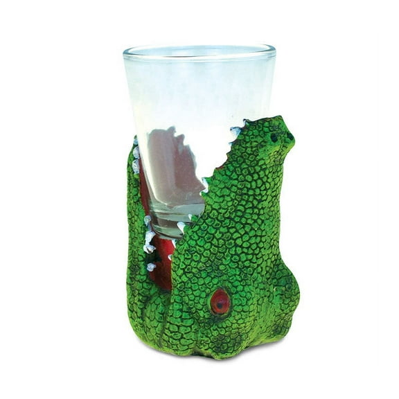 CoTa Global Alligator Head Tequila Cocktail Whisky Vodka Wild Animal Themed Shot Glass Home Bar Tool Party Accessory Drinkware Cute Funny Novelty Glassware Drinking Game Shooter Glasses