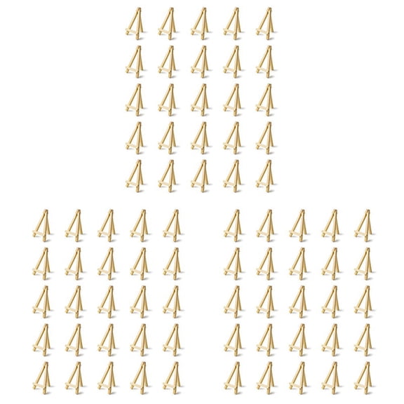 75 Pieces of Mini 5 Inch Wooden Easel. Business Cards, Display Photos, Small Canvases, Classroom DIY Arts and Crafts