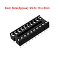 thumbnail image 5 of Uxcell 8pcs 7.6mm Row Pitch 2 Row 20 Flat Pins DIP IC Chip Socket Adaptor, 5 of 5