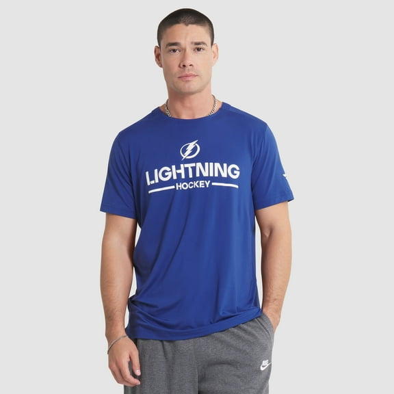 Men's Fanatics Blue Tampa Bay Lightning Authentic Pro Rink Tech T-Shirt
