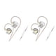 thumbnail image 1 of Matsuzay Auriculares con cable de 3,5 mm Auriculares dinámicos tipo C con micrófono Estéreo Auriculares manos libres Computadoras Transparentes con Transparente con micrófono 2piezas, 1 of 5