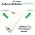 thumbnail image 1 of KOKKIA iSplitter (Blanc): Répartiteur d'Émetteur Stéréo Bluetooth Multi-Stream. Streams vers 2 Ensembles Casques Stéréo Bluetooth/récepteurs/haut-Parleurs. Streams vers 2 Ensembles de Apple AirPods., 1 of 2
