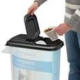 Buddeez Food Storage and Dispenser, Black (32 qt.)