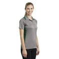 thumbnail image 4 of Sport-Tek LST665 Ladies Heather Colorblock Contender Polo, Womens Polo Shirts, 4 of 6