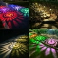 thumbnail image 3 of 6 Pack Solar Pathway Lights, LED Solar Powered Garden Lights, Outdoor Solar Lights for Walkway Yard Landscape (Color Changing & Warm White), 3 of 8