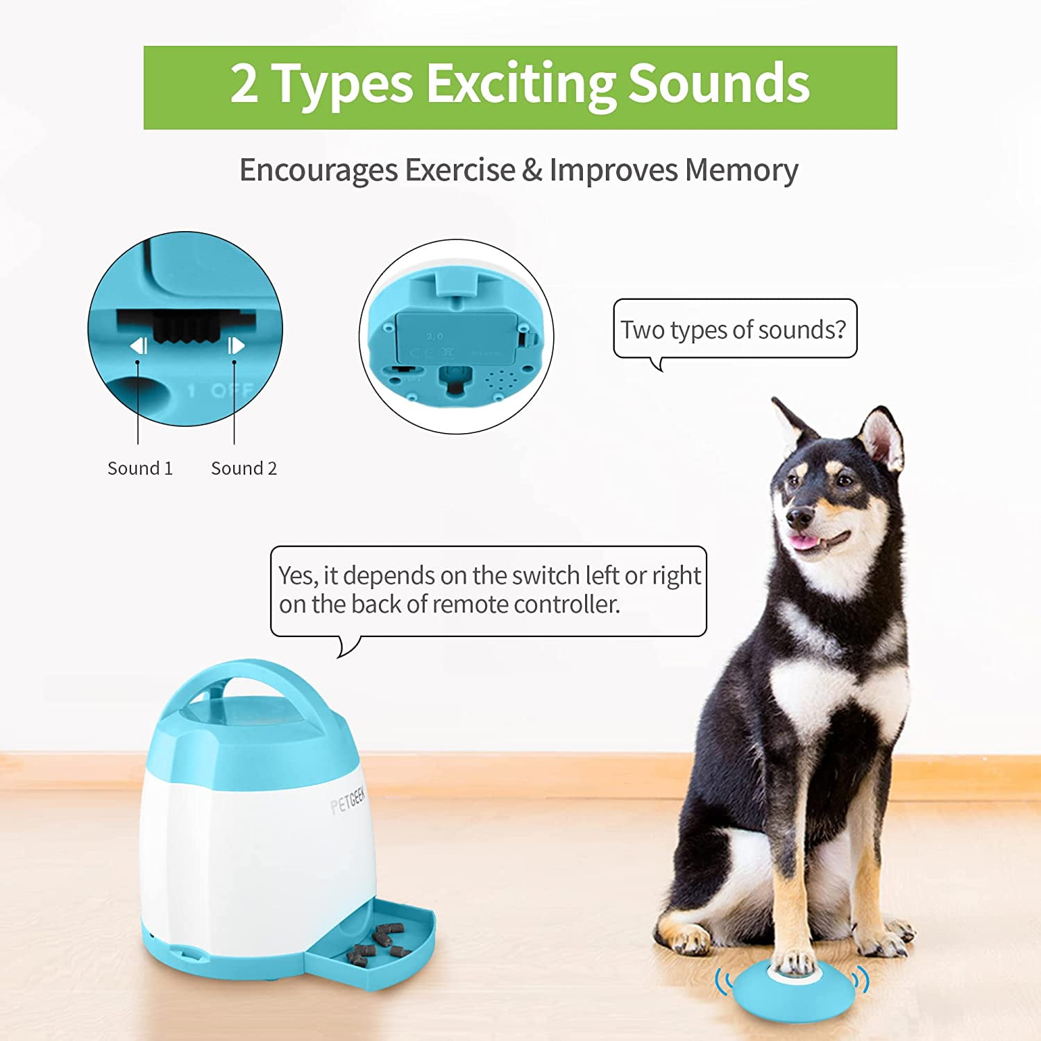 Dog treat remote dispenser hot sale