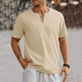 thumbnail image 2 of JTieacloth Shirt Packs Summer British Mens Shirt Solid Color Short Sleeve Youth Leisure Shirt Mens T Shirt, 2 of 5