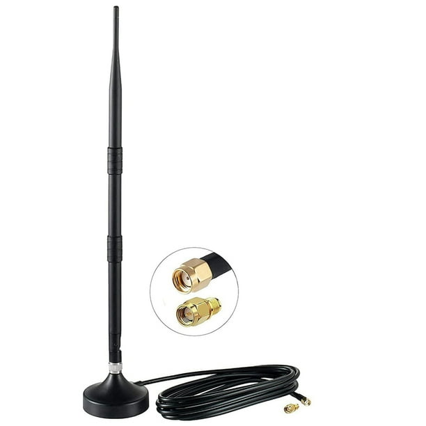 Helium Hotspot Miner Antena Interior 8DBi 39Cm para Nebra Bobcat con Adaptador SMA Hembra una RP-SMA Macho/Base MagnéTica