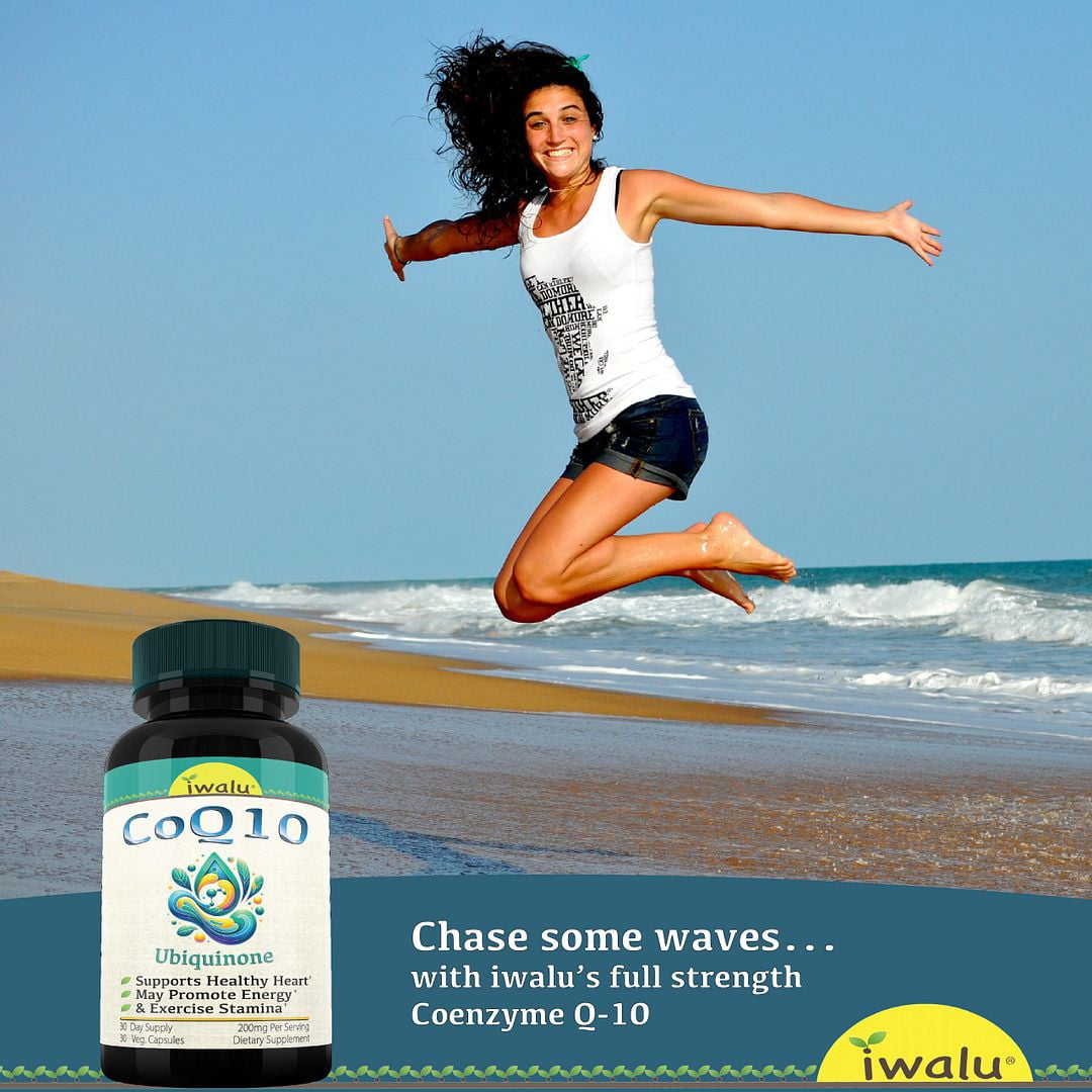 iwalu CoQ10 Ubiquinone | Supports Heart Health & Cellular Energy | Advanced Formula for Antioxidant Balance and Fitness Stamina - 30 Veg Capsules | NSF Certified & USA Made