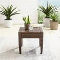thumbnail image 3 of Crosley Furniture Capella Modern PE Wicker / Rattan Outdoor Side Table in Brown, 3 of 9