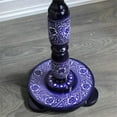 thumbnail image 5 of Maklaine Modern Solid Rosewood Round 18" Accent Table in Navy Blue, 5 of 7