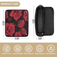thumbnail image 4 of Hair Tools Storage with Heat Resistant Mat- The Perfect Red Rose Pattern Printed Curling Iron Travel Bag/Flat Iron Case for Women, 4 of 8