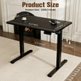 thumbnail image 3 of Electric Standing Desk Adjustable Height Electric Stand Up Computer Desk Ergonomic Sit Stand Desk with Computer Workstation Rustic, 3 of 8