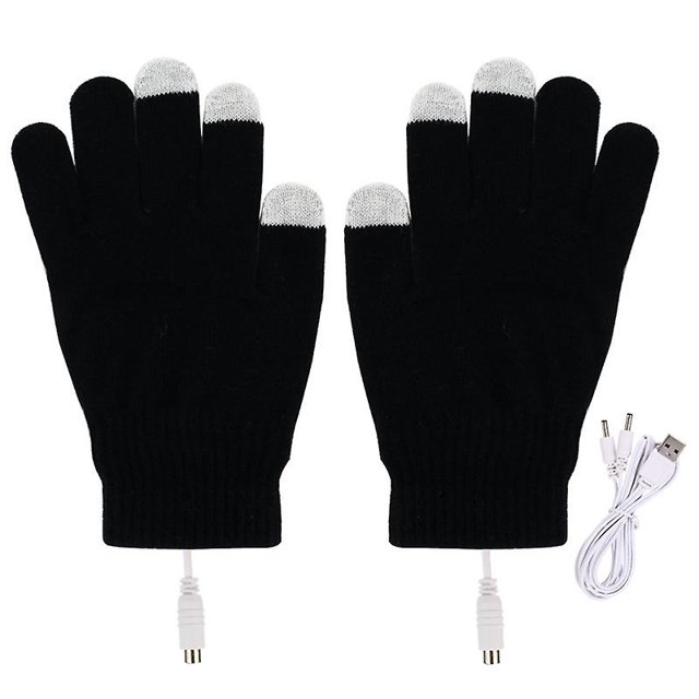 Guantes calentados eléctricamente Pantalla táctil USB Guantes calentados Guantes de invierno cálidos al tacto esquí esquí Gafas de esquí