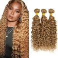 thumbnail image 1 of Hair Bundles Raivide Honey Blonde Water Wave #27 50-60 cm, 1 of 7