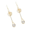 thumbnail image 1 of Pendientes colgantes Yuyangstore vintage de diamantes de imitación de cristal para novias o bodas, 1 of 6