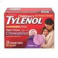 thumbnail image 2 of Tylenol Childrens Pain Plus Fever Chewable Tablets, Grape, 24 Ea, 2 Pack, 2 of 6