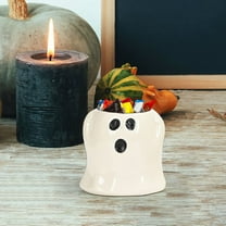 Konghyp Halloween Decoration Flower Pot Ghost, Succulent Ceramic Planter, Unique Tabletop Ornament, Festive Home Decor, Cute Ghost Design