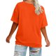 thumbnail image 4 of Tejiojio Women's Plus Size Round Neck Short Sleeve Solid Color T-Shirt for Spring Summer XL-5XL, 4 of 5