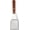 2.5" x 2.5", variant on 8” Extra-Large Sturdy Stainless Steel Spatula Hamburger Turner with Strong Wooden Handle – Professional Commercial Food Flipper Scraper for Grilling Cooking, Baking for Your Flat Top Restaurants