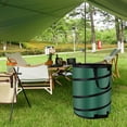 thumbnail image 5 of Camping Trash Can, Pop Up Collapsible Garbage Can, 10 Gallons, Foldable Recycle Bin Made of 600D Oxford Cloth for Gardening, Camping and Home Storage (Green), 5 of 5