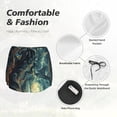 thumbnail image 6 of Lsque Enchanted Forest Skull Path Printed Women's Running Shorts with Liner Pockets,Elastic Quick Dry Workout Athletic Gym Yoga Shorts,Womens High Waist Shorts-X-Large, 6 of 9